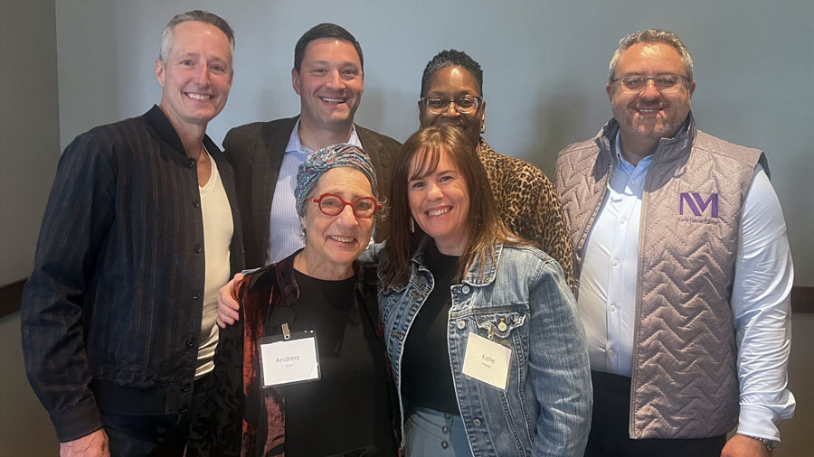 Group portrait of the patient panelists who spoke at the retreat.