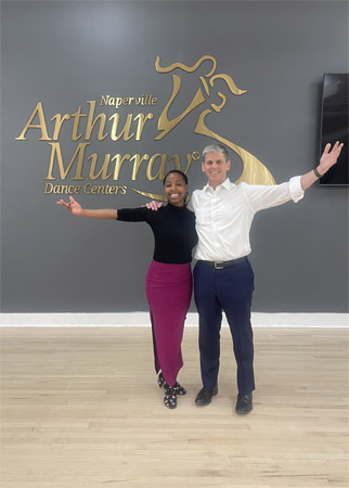 Christopher Geoerge, MD and his dance partner strike a pose