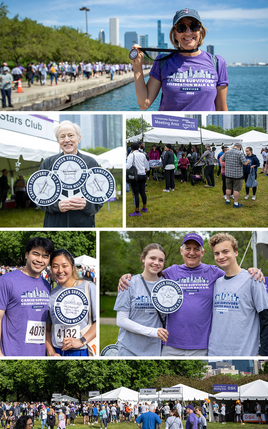 photo collage of Walk participants the day of the event