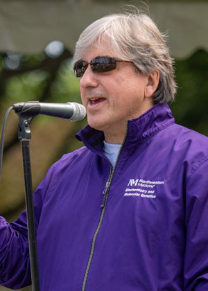 Leonidas Platanias speaks at the event