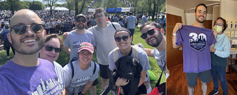 Photos of Nick at the Cancer Survivors' Celebration Walk & 5K