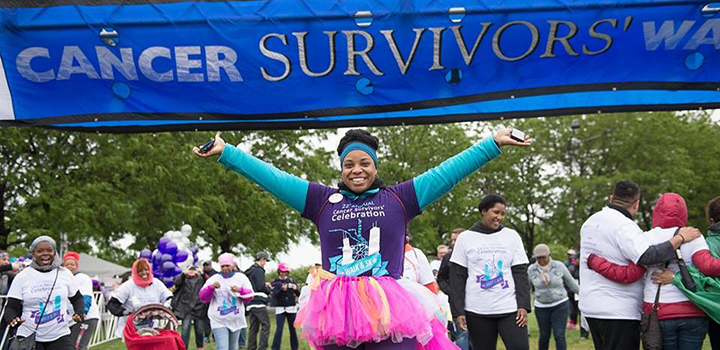 Cancer Survivor at the Cancer Survivors' Celebration Walk & 5k