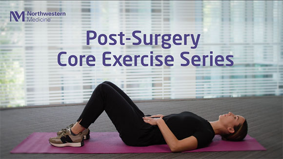 Screenshot from the Post-Surgery execercise video