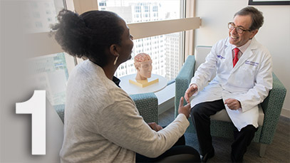 Patient meeting doctor
