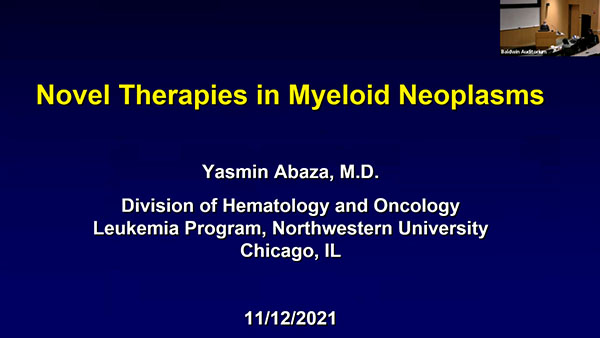 Novel Therapies in Myeloid Neoplasms